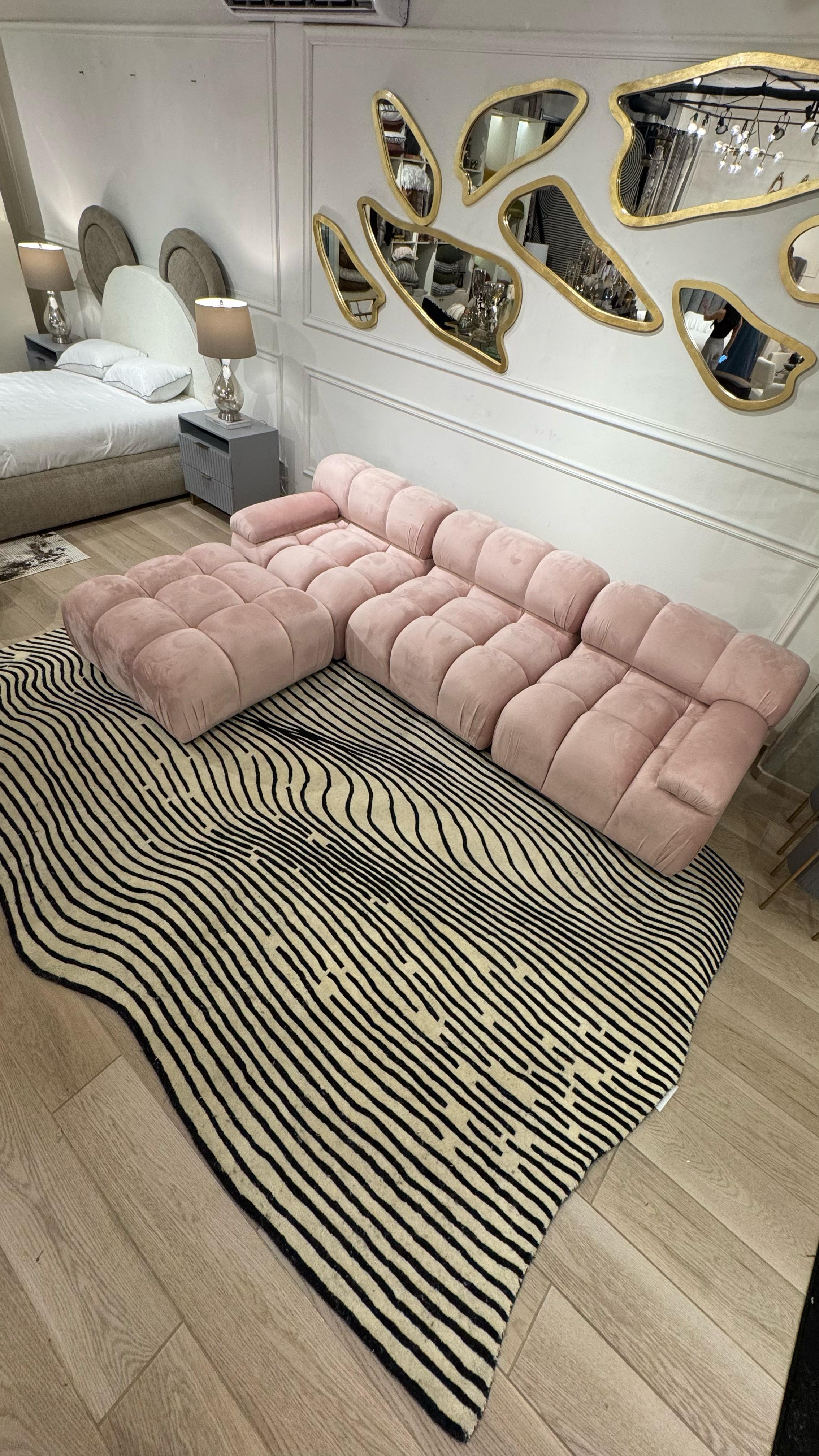 Beluga Tufted Design 55 Ivory Black