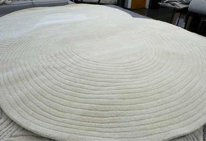 Ivory Hand-Tufted Wool Area Rug | Beluga Design 56
