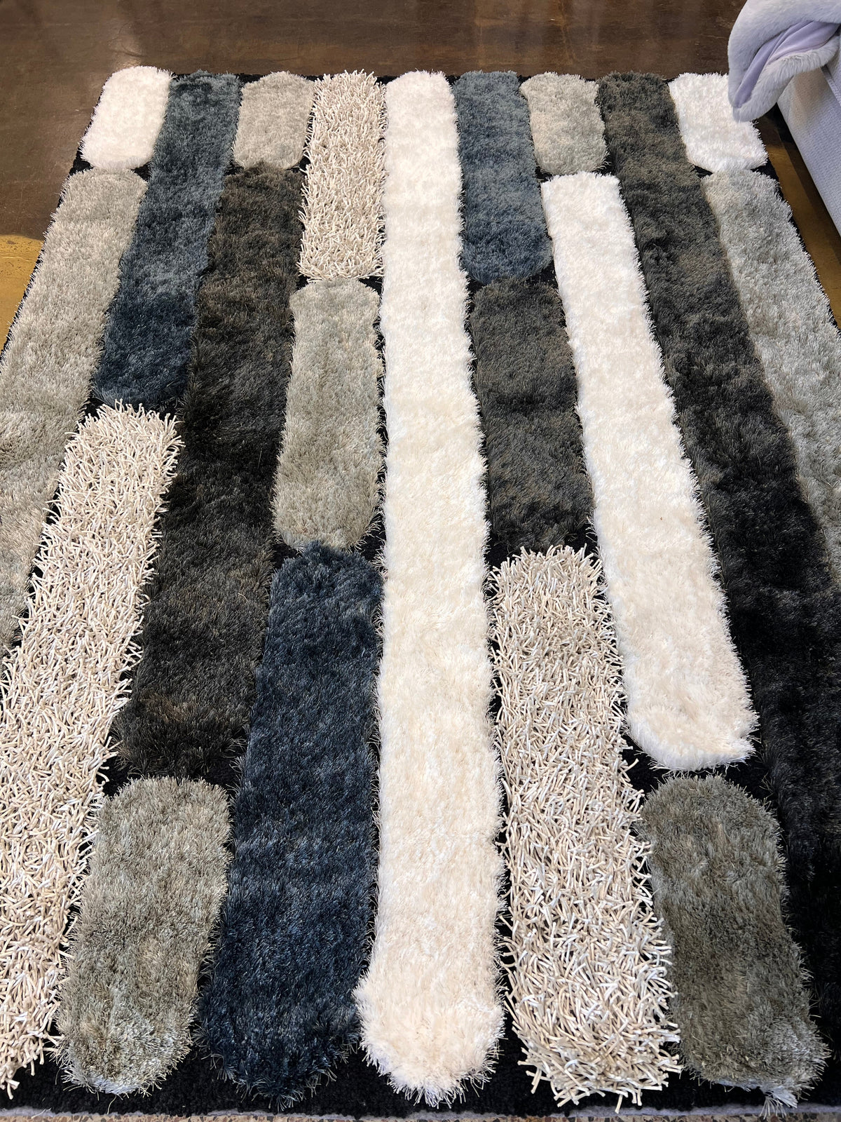 Shaggy Viscose Hand-Tufted Area Rug – Blue | SVD-76