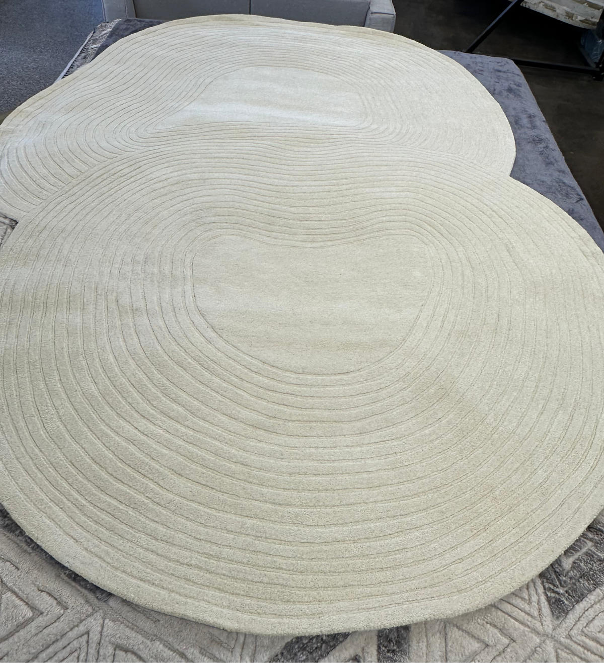 Ivory Hand-Tufted Wool Area Rug | Beluga Design 56