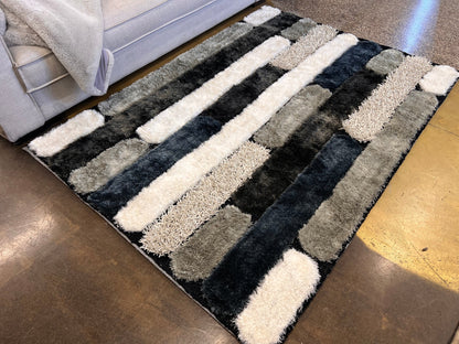 Shaggy Viscose Hand-Tufted Area Rug – Blue | SVD-76