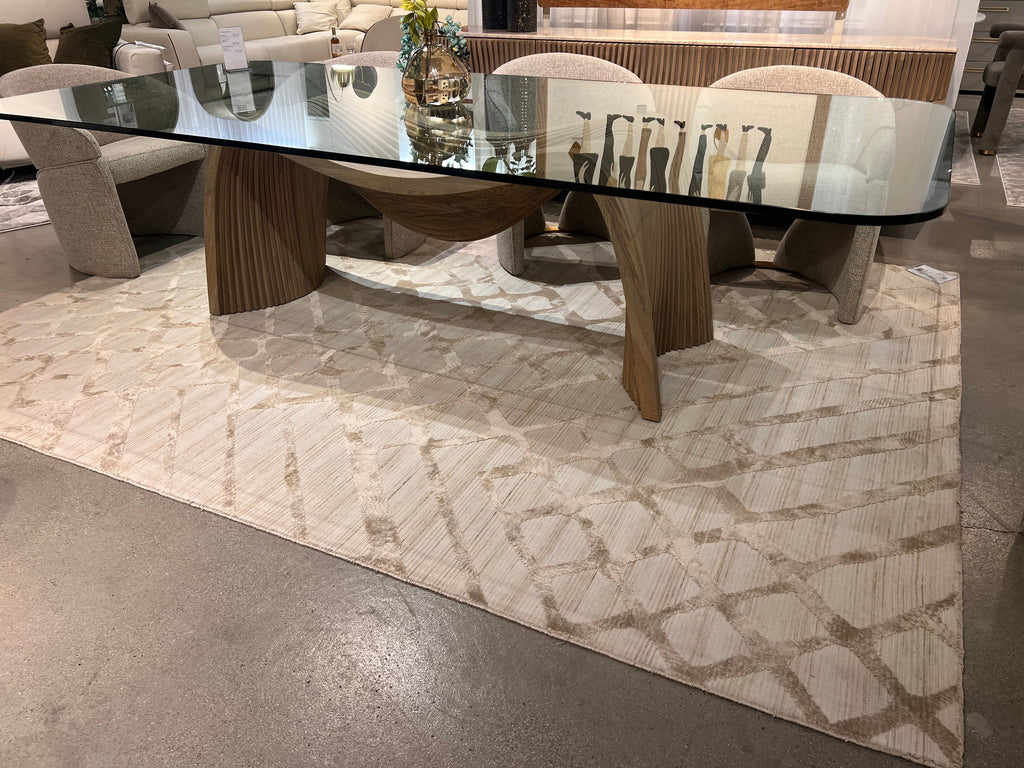 Boca Beige Geometric Area Rug