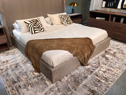 Soft-Touch Gold Beige Rug with Copper Two-Tone Design - KAI 218