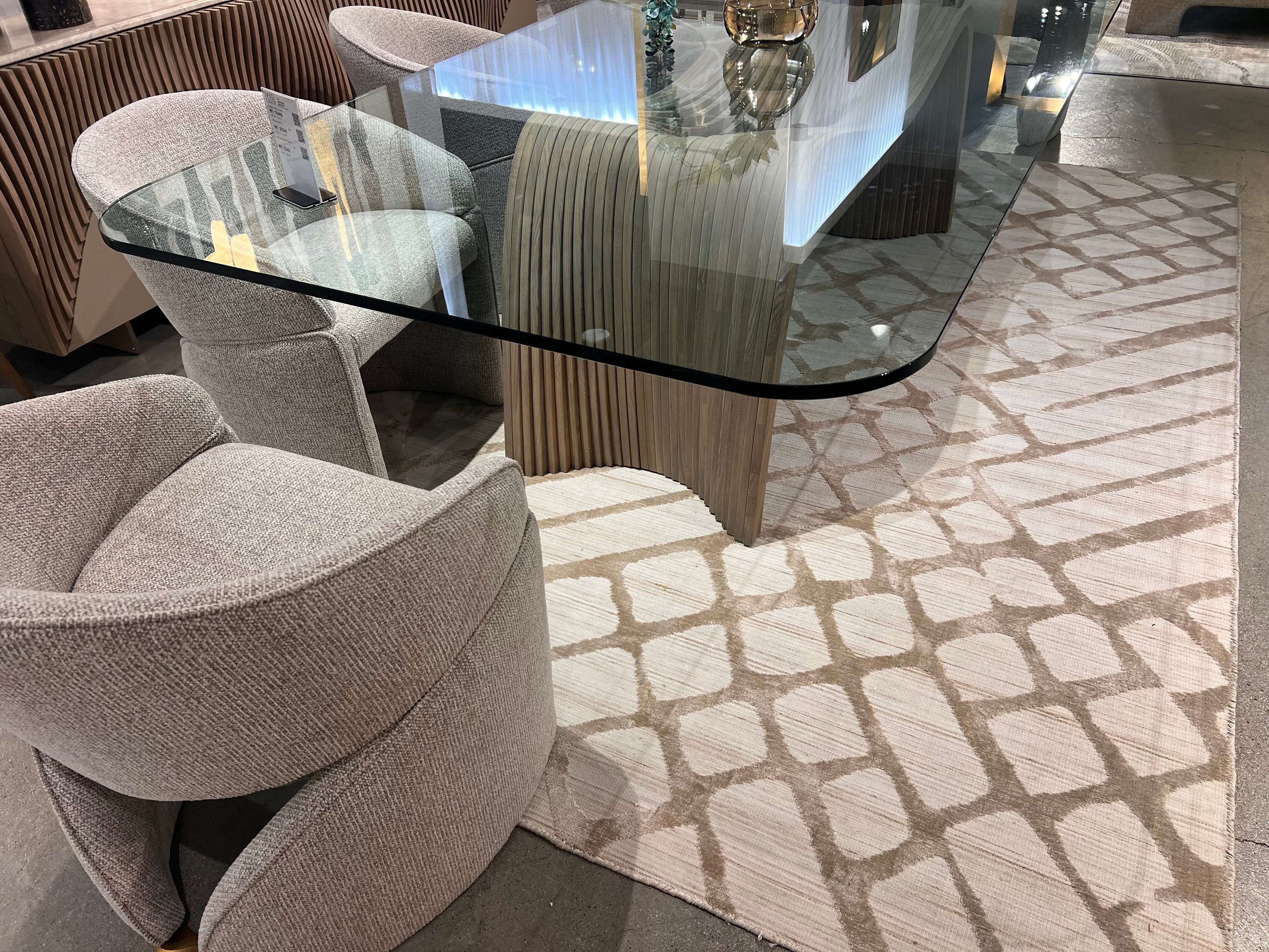 Boca Beige Geometric Area Rug