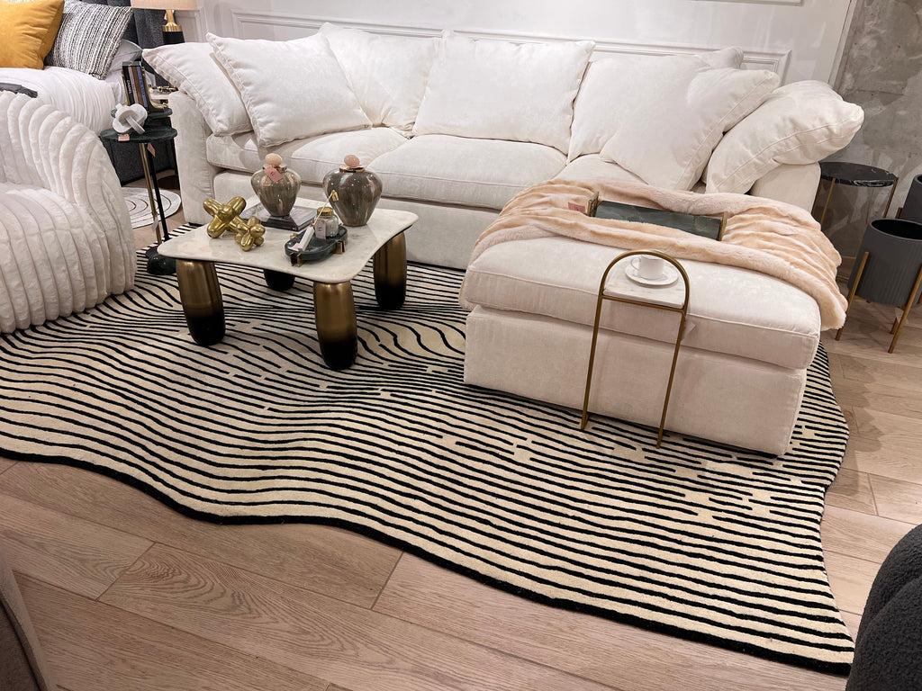 Beluga Tufted Design 55 Ivory Black