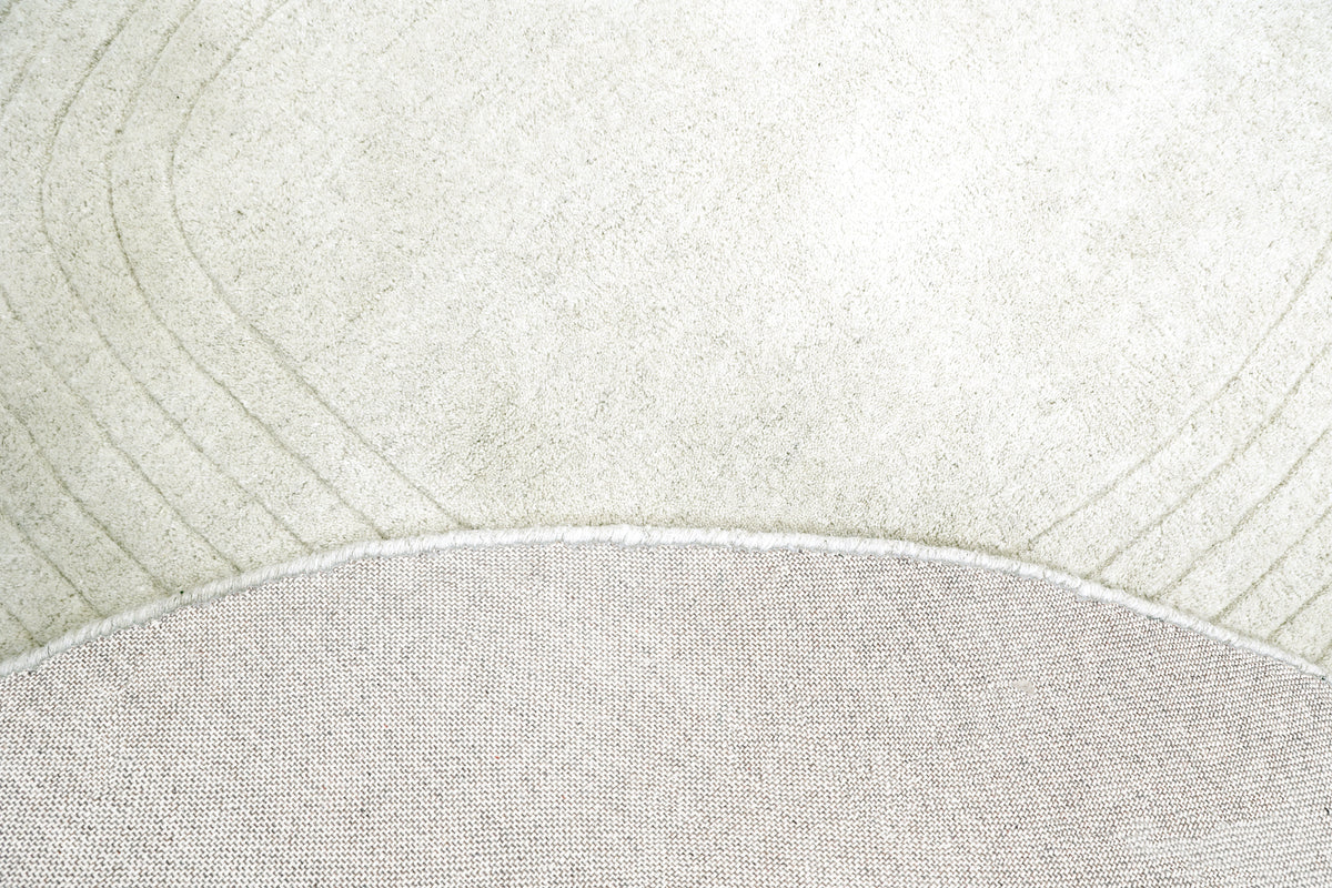 Ivory Hand-Tufted Wool Area Rug | Beluga Design 56