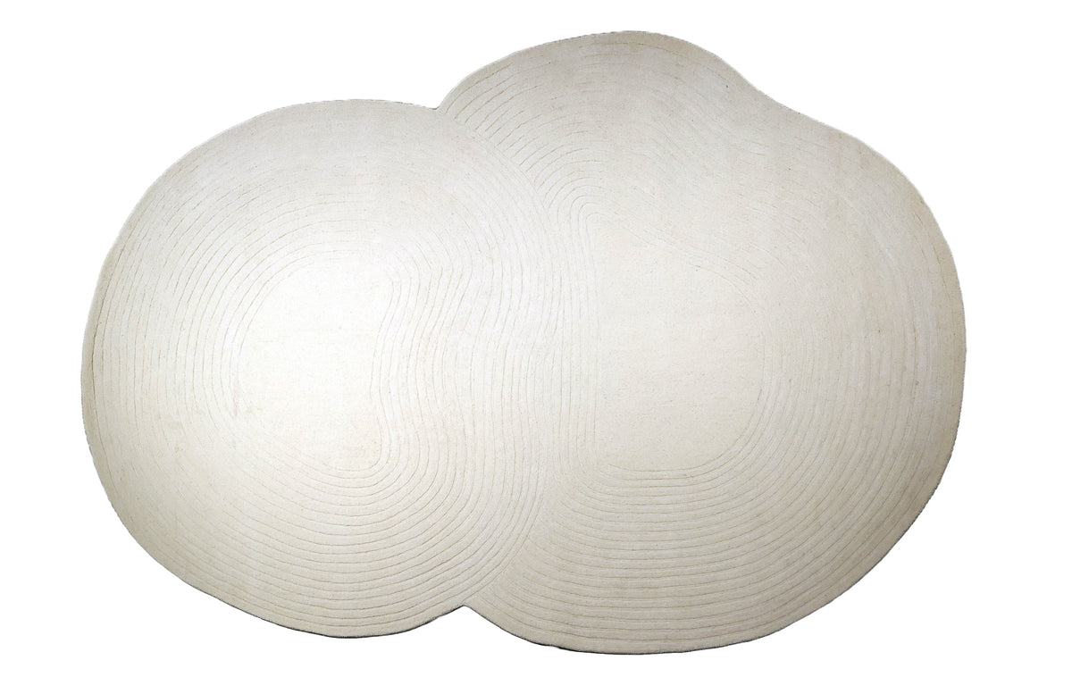 Ivory Hand-Tufted Wool Area Rug | Beluga Design 56