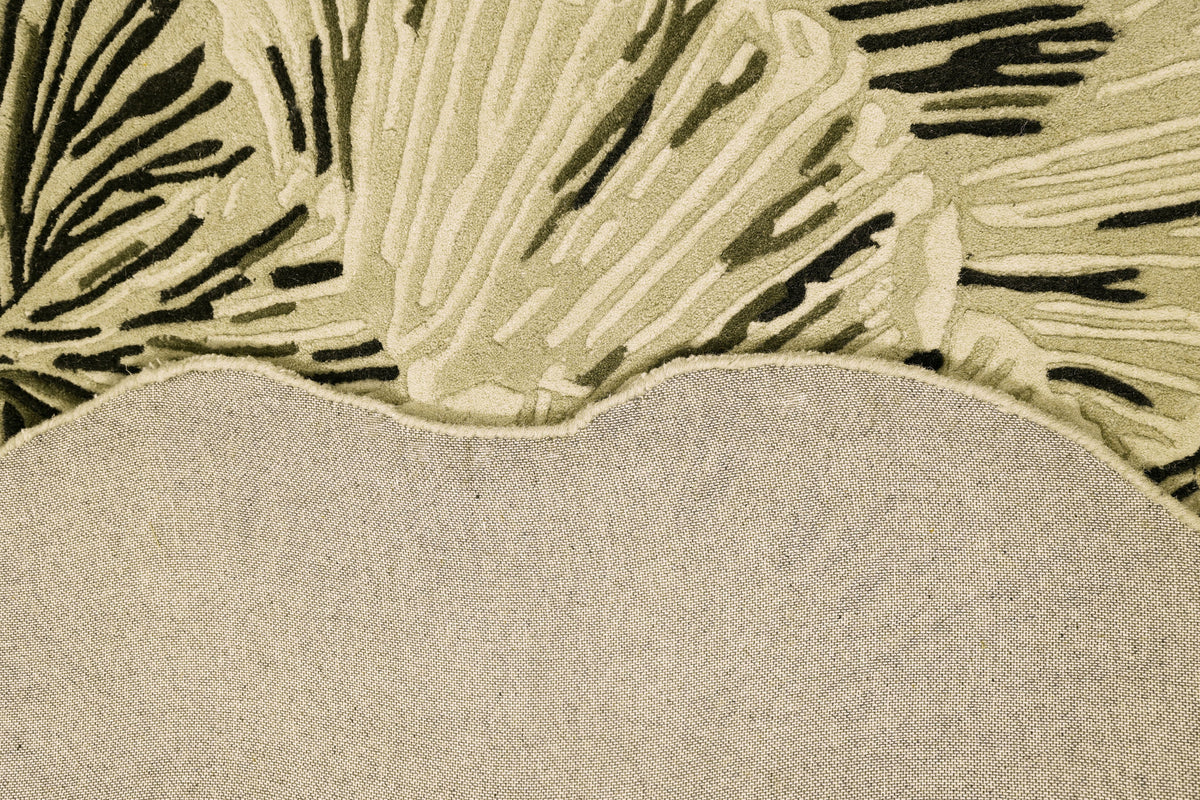 Hand-Tufted Green Wool Area Rug | Beluga Design 72