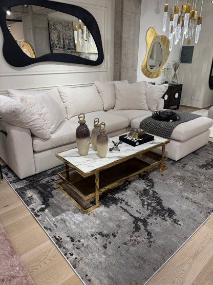 Dynamic Color-Shifting Foldable Flat Weave Area Rug: Elevate Your Space