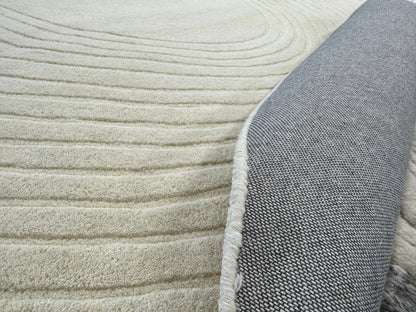 Ivory Hand-Tufted Wool Area Rug | Beluga Design 56