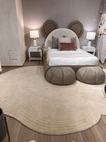 Ivory Hand-Tufted Wool Area Rug | Beluga Design 56