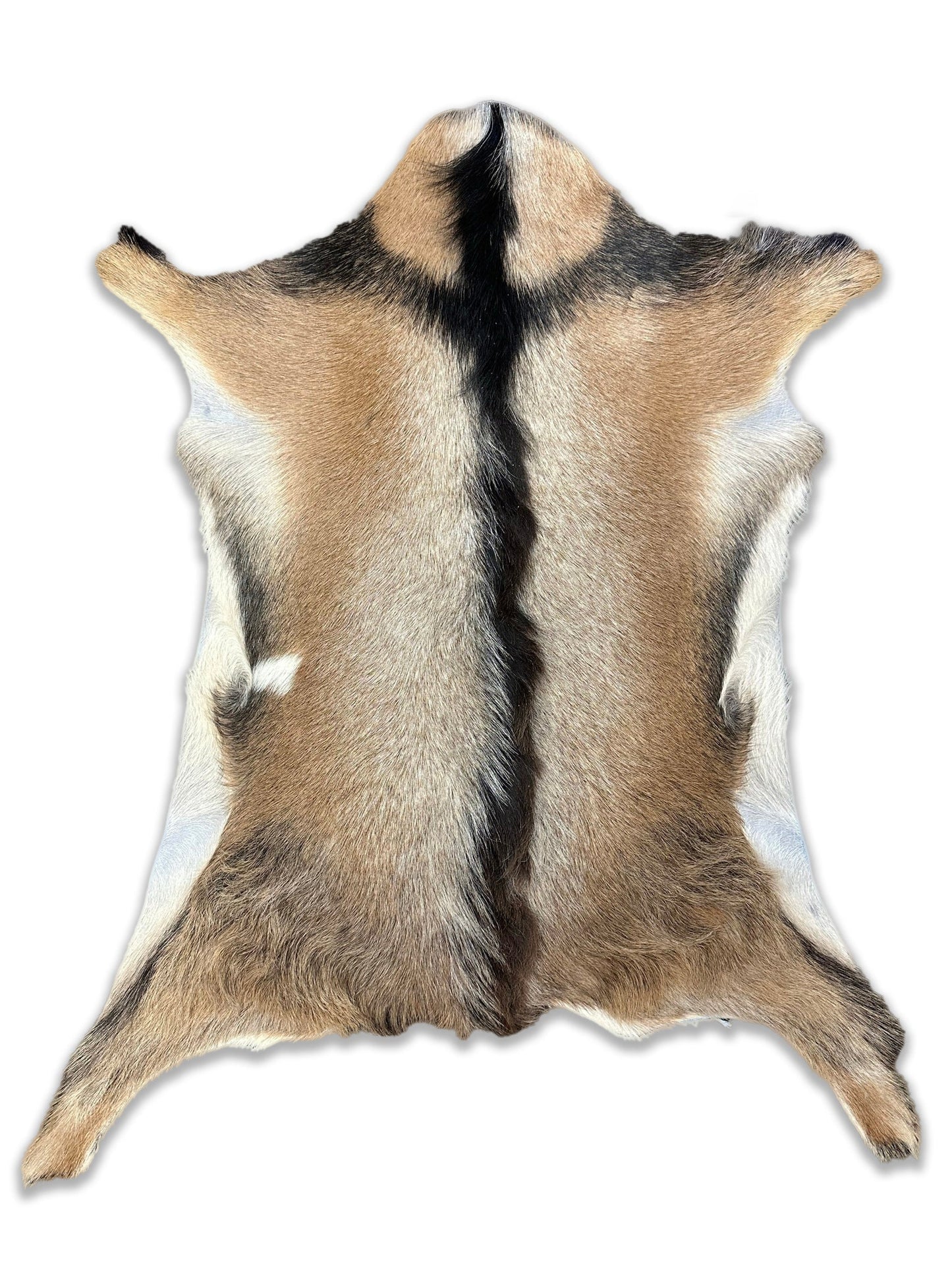 Real Goat Leather Hide Natural Hair Color