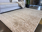 Beige and Mocha Toned Rug with Sculpted High-Low Surface - NUDE 23
