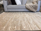 Beige and Mocha Toned Rug with Sculpted High-Low Surface - NUDE 23