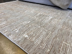 Beige and Mocha Toned Rug with Sculpted High-Low Surface - NUDE 23