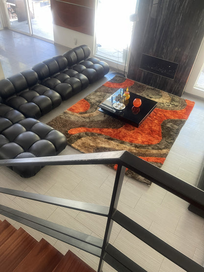 Luxury Shag Viscose Shiny Design Plush Area Rug/ Carpet - S.V.D DESIGN 29.