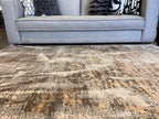 Soft-Touch Gold Beige Rug with Copper Two-Tone Design - KAI 218