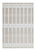 Cream/Beige Rug with Bohemian Motif and High-Low Soft-Touch Texture - TIA 104.