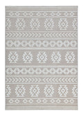 Beige/Cream Rug with Bohemian Motif and High-Low Soft-Touch Texture - TIA 105.