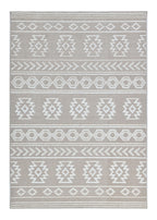 Beige/Cream Rug with Bohemian Motif and High-Low Soft-Touch Texture - TIA 105.