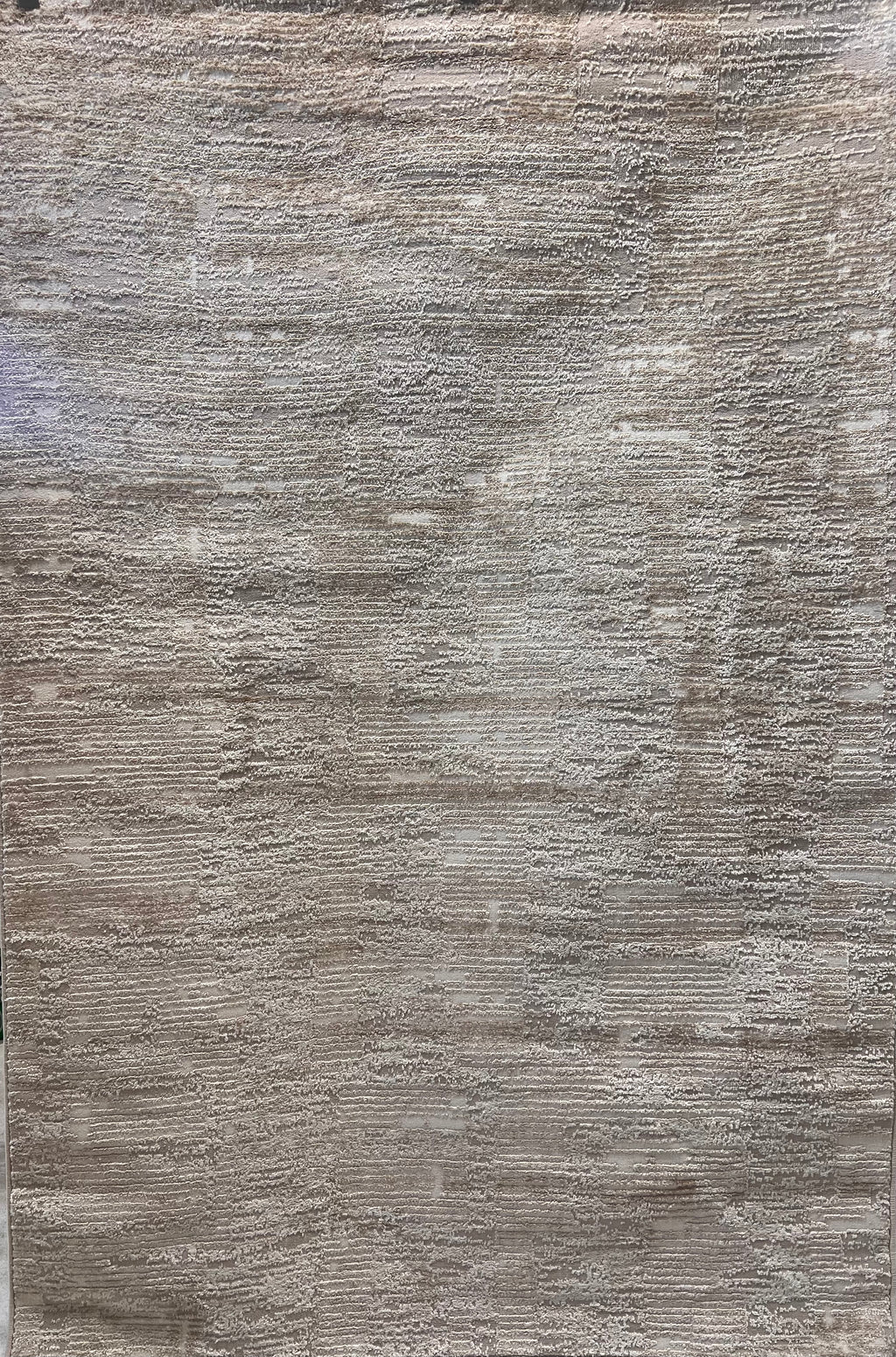 Beige and Mocha Toned Rug with Sculpted High-Low Surface - NUDE 23