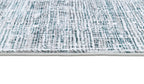Fresh Cream Rug with Green and Silver Geometric Accents - Z240A