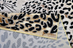 Luxury Soft-Touch Rug in Bronze, Metallic, Copper & Black Cheetah (Feline) Print Design - Z340A (POL806)
