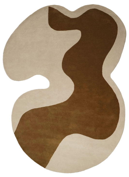 Hand-Tufted Ivory Gold Wool & Viscose Area Rug | Beluga Design 43