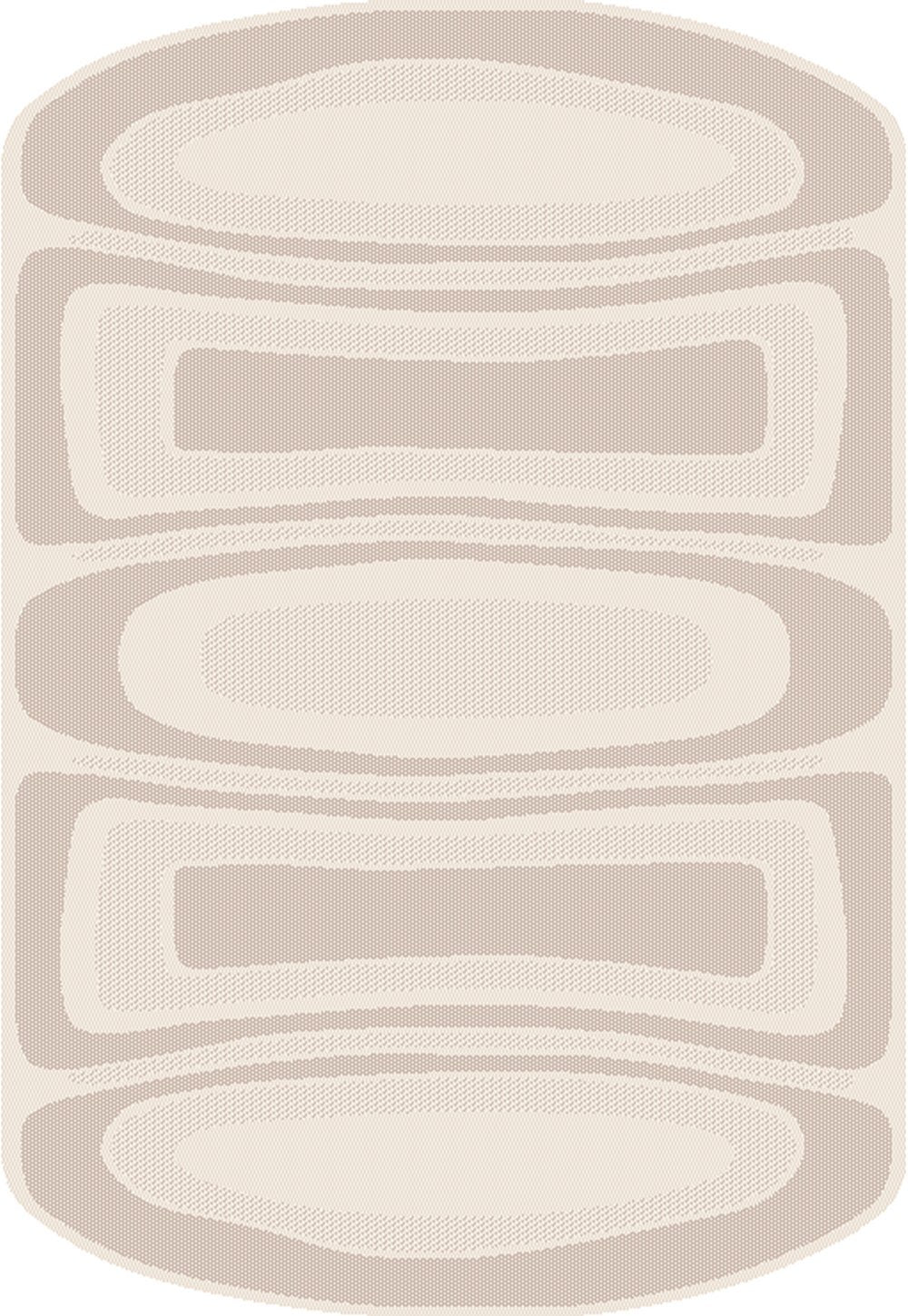Sandy Texture Rug Two-Tone Sandy Beige Rug with Organic Live Edge Design. – Makymo