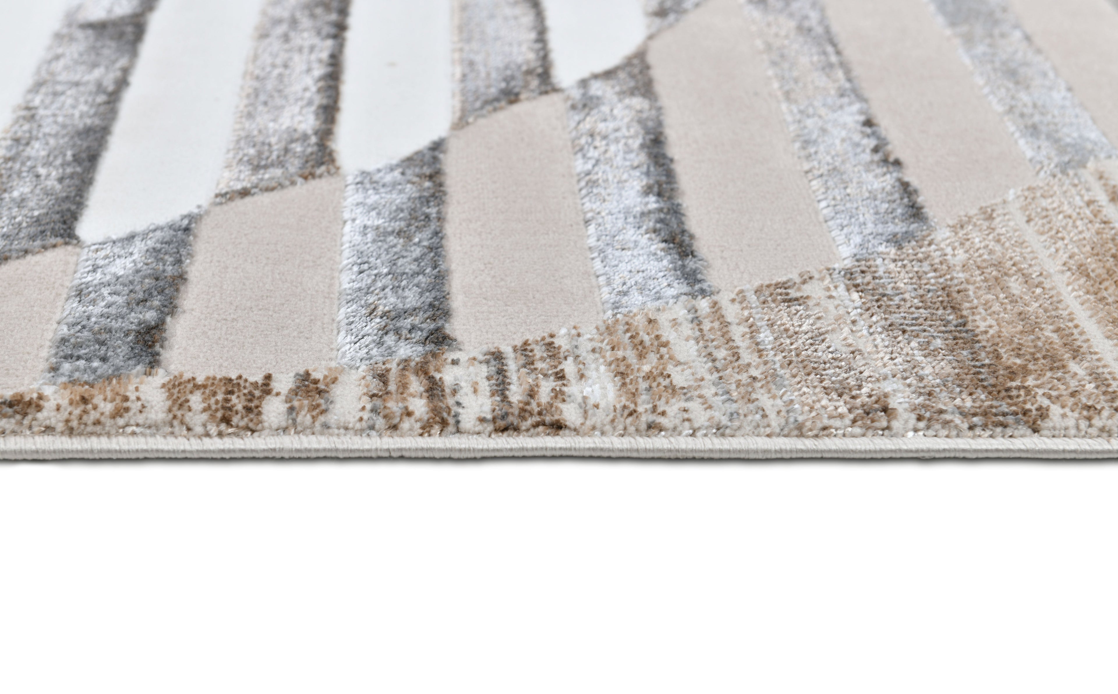 Ultra-Soft Feel, Viscose, Bronze, Copper Sheer, Striped, Edgy Cut - Z429A POL826