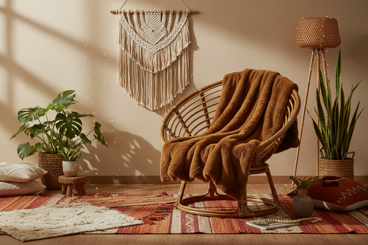 Luxe Copper Chinchilla Faux Fur Throw Blanket – Ultra-Soft Plush Bedspread