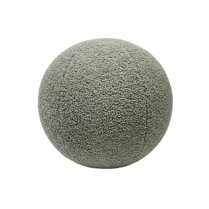 Textured gray sphere on a white background