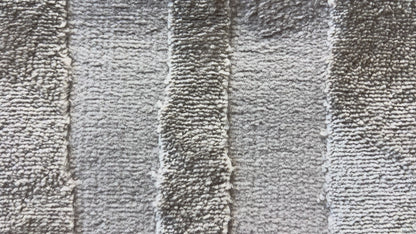 Tone-on-Tone Mocha Geo: Modern High-Low Rug in Warm Beige - NUDE 22