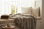 Luxe Cozy Mocha Chinchilla Faux Fur Throw Blanket – Ultra-Soft Plush Bedspread