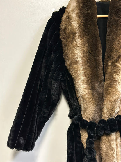 Plush Faux Fur Long Sleeve Robe