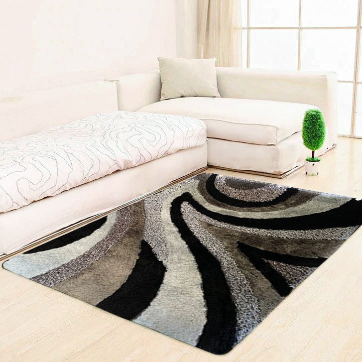 Beautiful Shag Soft Shiny Plush Design Area Rug/ Carpet