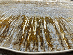Polyester Gold Viscose Blend Oval Shape Rug/Carpet - Style# Maximus 02427C00 - Color-Changing Flat Weave Rug