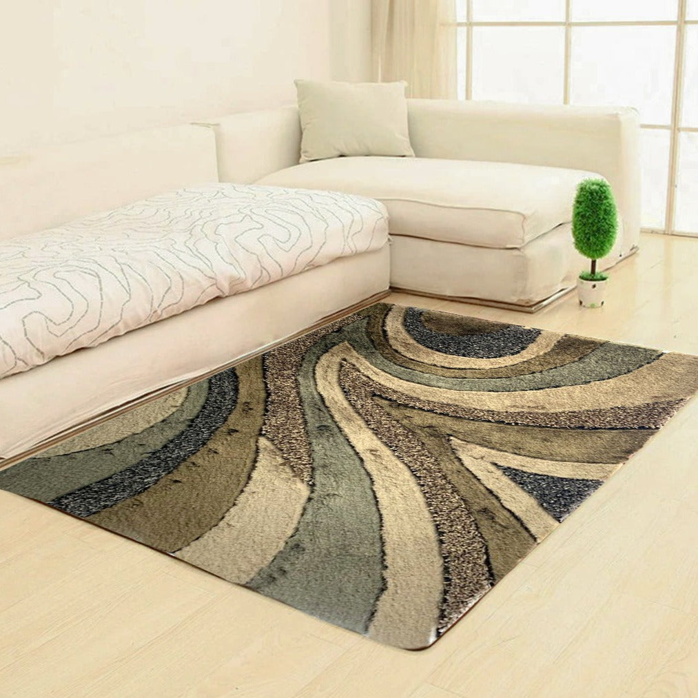 Beautiful Shag Soft Shiny Plush Design Area Rug/ Carpet