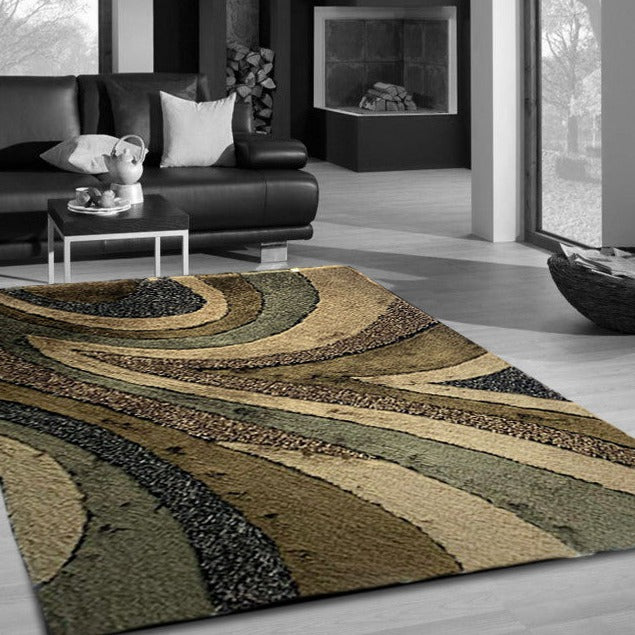 Beautiful Shag Soft Shiny Plush Design Area Rug/ Carpet