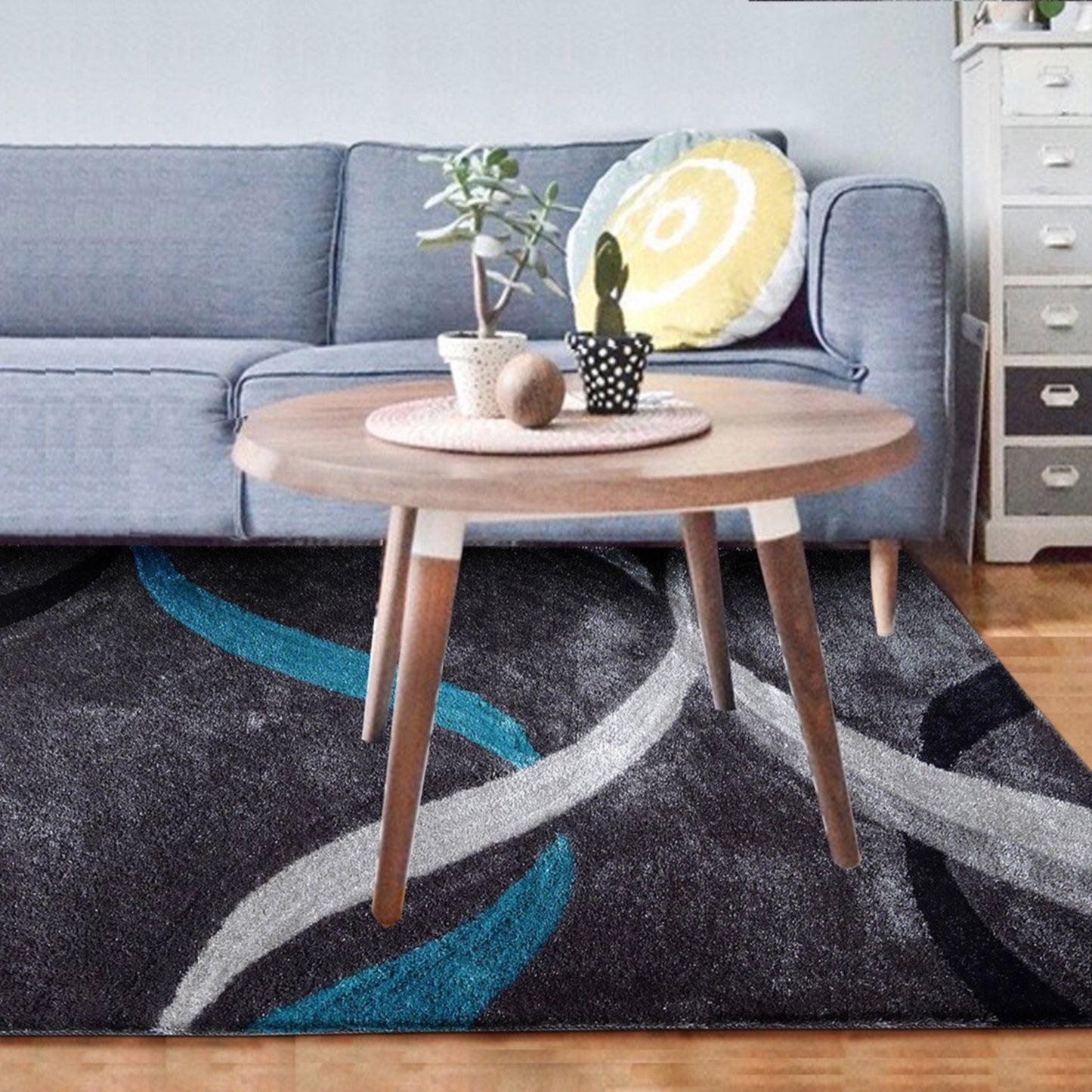 Vibrant Soft Plush Cozy Wavy Shag Area Rug/Carpet