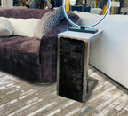 Polyester Silver/Platinum Viscose Brick Design Area Rug/Carpet - Style# Maximus 231 - Color-Changing Flat Weave Rug