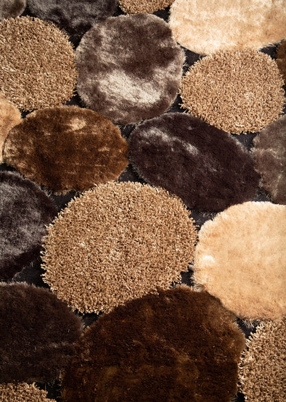Stone Soft Plush Design Shag Area Rug/Carpet