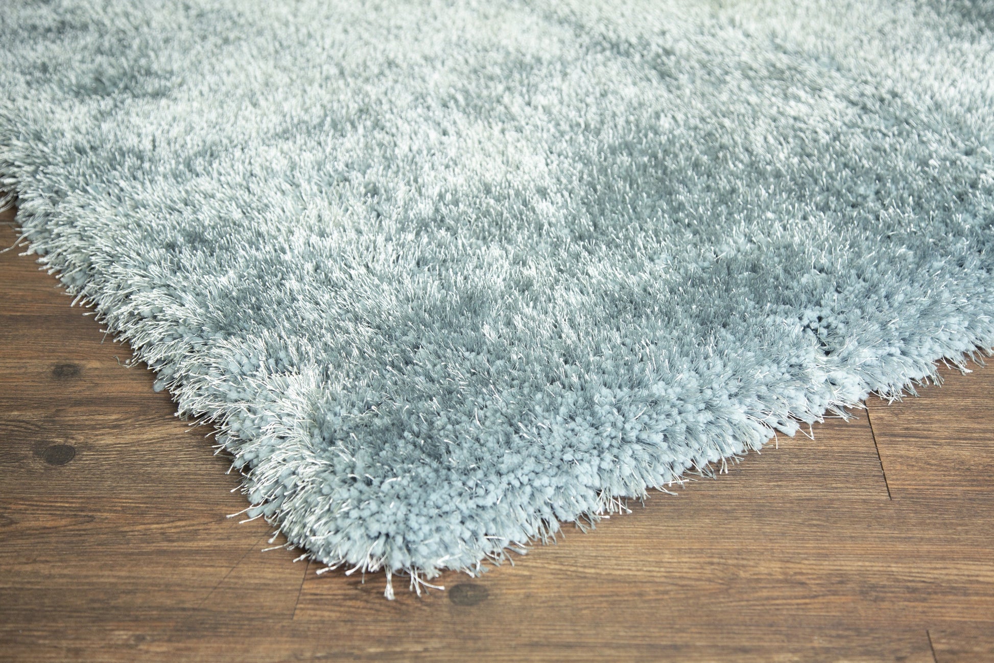 Plush Fluffy Soft Shinny Multi Textural Marine Blue Shag Area Rug/Carpet