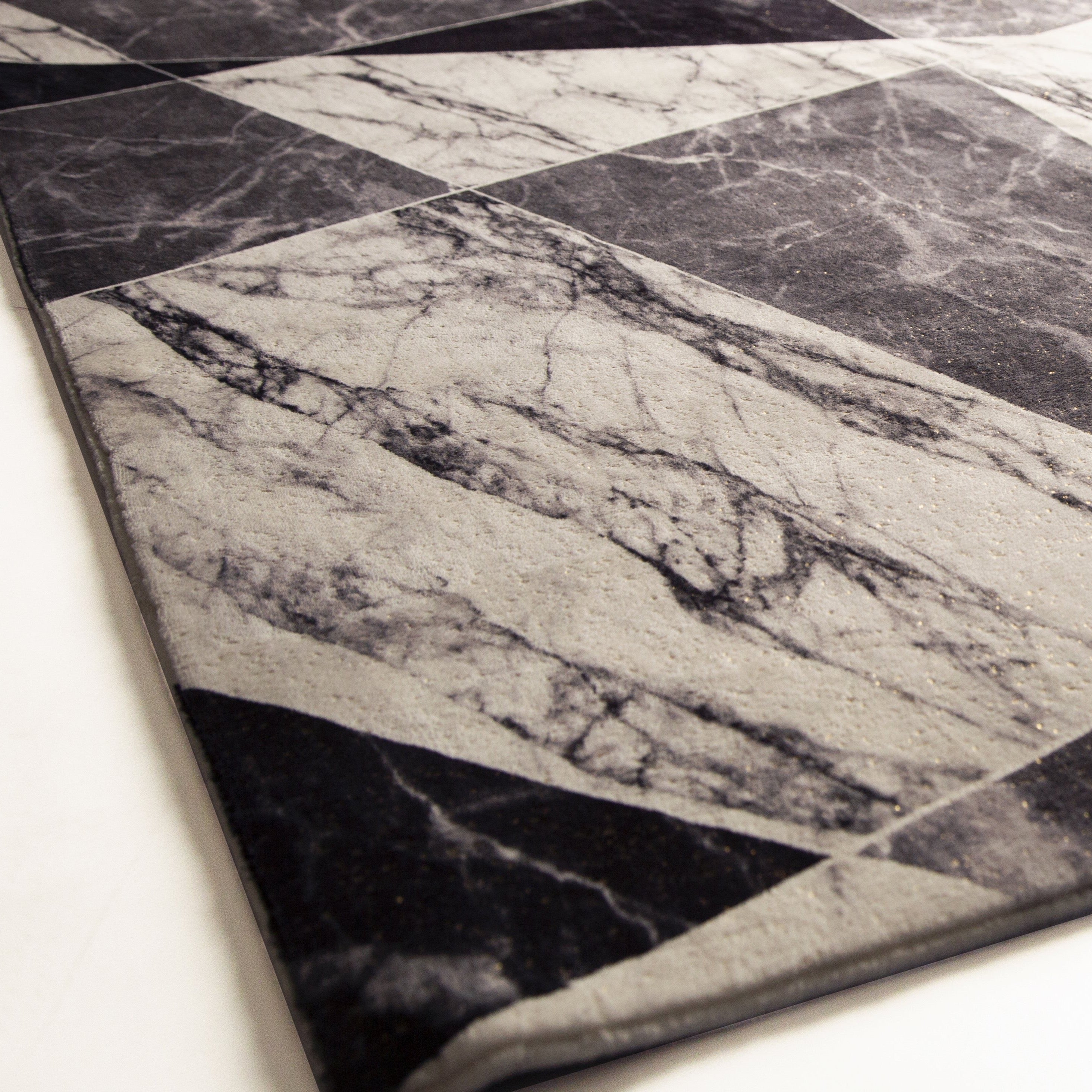 Ultra-soft Cozy Abstract Shimmery Foil Illuminating Area Rug/Carpet