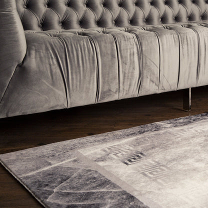 Black Gray and White Soft Plush Fluffy Lattice Design Area Rug/ Carpet