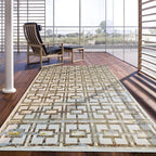 Shimmery Changing Geometric Ultra Soft Cozy Area Rug/Carpet