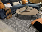 hand made hand knotted natural color beige mocha bohemian one of a kind textured raised rug