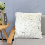 Golden Faux Fur Glow Fluffy Extra Soft Shimmery Foil Illuminating Effect Throw Pillow/Positioner -Metallica Pillow Collection