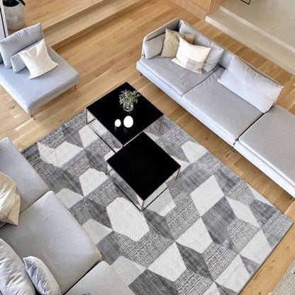 Soft Comfort Abstract Geometric Cozy Design Area Rug/ Carpet