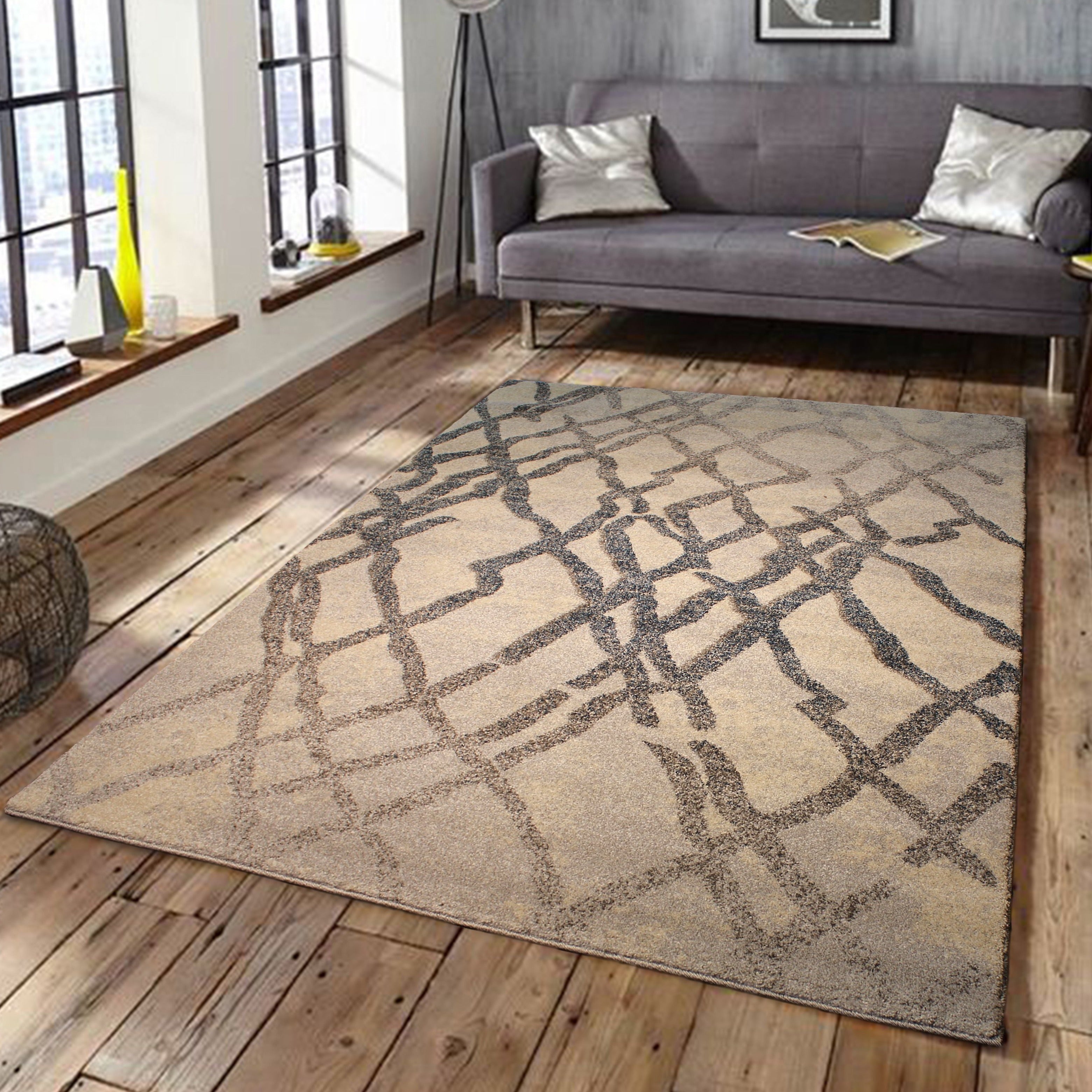 Heavy Durable Plush Appx. 1" Luxury Pile Alonzo AL 207 Area Rug 